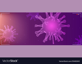 close up view virus cells research hud screen