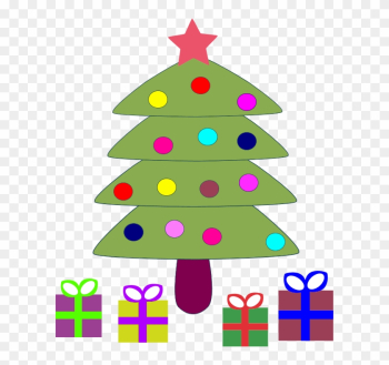 Closed Christmas Day - Cartoon Christmas Tree With Presents Closed Christmas Day - Cartoon Christmas Tree With Presents