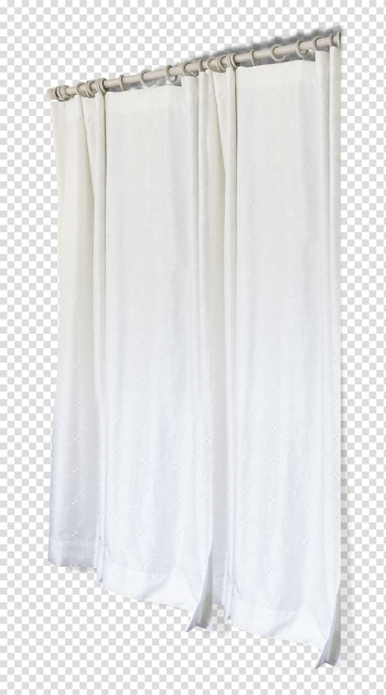 Closed white rod-pocket curtains, Light Curtain Window White, White curtains transparent background PNG clipart