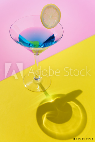 Closeup of decorated cocktail summer drink Closeup of decorated cocktail summer drink