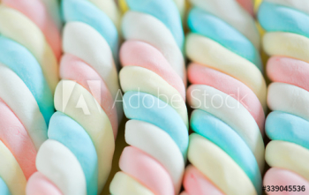 Closeup of twisted marshmallow background Closeup of twisted marshmallow background