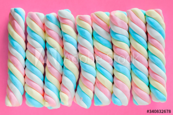 Closeup of twisted marshmallow background Closeup of twisted marshmallow background