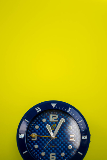 Closeup Photo of Round Blue Analog Watch Closeup Photo of Round Blue Analog Watch