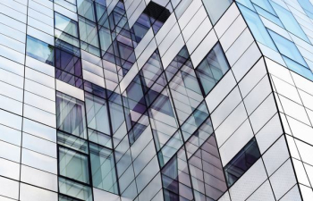 closeup photography of glass window building