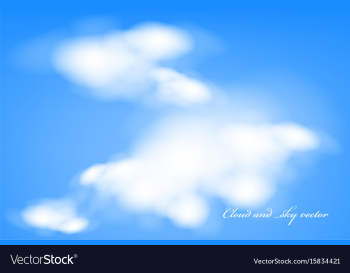 Cloud and sky vector image Cloud and sky vector image