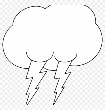 Cloud Clipart Black And White Black And White Lightning - Lightning Clipart Black And White