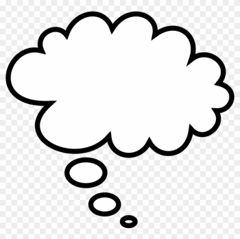 Cloud Clipart Dream Cloud - White Thought Bubble Png