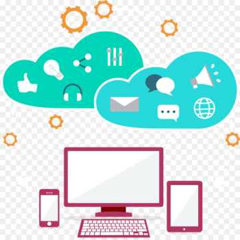 Cloud computing Internet Icon - Vector creative computer cloud capabilities 