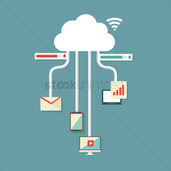Cloud connectivity concept Cloud connectivity concept