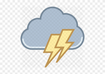 Cloud Lightning Icon - Storm