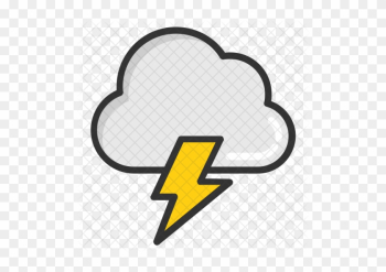 Cloud Lightning Icon - Thunderstorm Cloud Lightning Icon - Thunderstorm