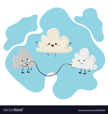 cloud mascot cartoon is playing skipping rope cloud mascot cartoon is playing skipping rope