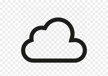 Cloud, Outline Icon - Cloud Icon Vector Png