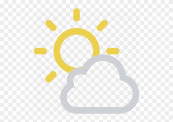 Cloud Partly Cloudy Sun Free Image On Pixabay - Sunny Cloudy Weather Icon