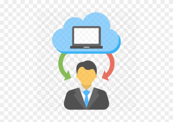 Cloud Representative Icon - Cartoon