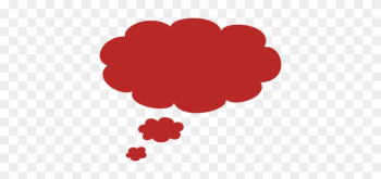 Cloud Shaped Thought Bubble - Red Thought Bubble Png Cloud Shaped Thought Bubble - Red Thought Bubble Png