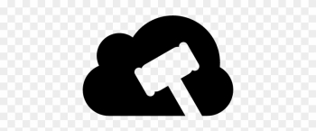 Cloud With Justice Hammer Vector - Hammer Cloud With Justice Hammer Vector - Hammer