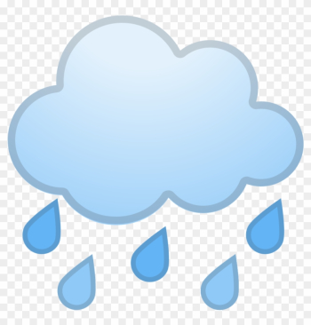 Cloud With Rain Icon - Pioggia Emoji