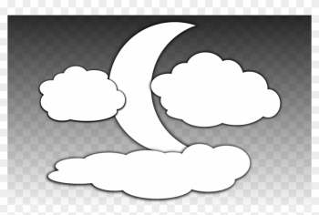 Clouds Cartoon 4, - Moon Clouds Cartoon 4, - Moon