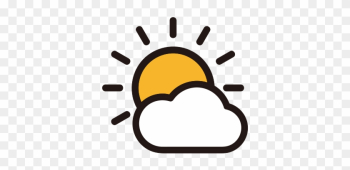 Clouds, Sun, Sunday, Sunny, Sunlit, Weather Icon, - Sun Icon