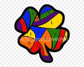 Clover Leaf Color By Number3 Color - Clover Leaf Color By Number3 Color Clover Leaf Color By Number3 Color - Clover Leaf Color By Number3 Color