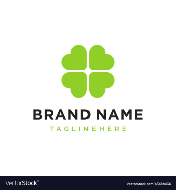clover leaf green logo template clover leaf green logo template