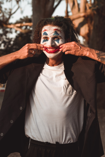 Clown Stretching His Mouth Clown Stretching His Mouth