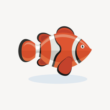 Clownfish clipart, sea life illustration | Free Vector - rawpixel