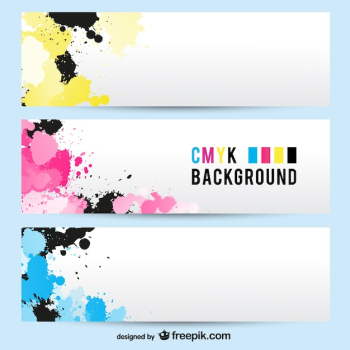Cmyk banner background Cmyk banner background
