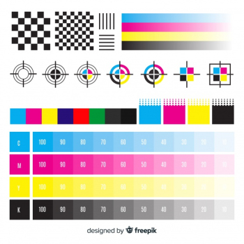 Cmyk calibration element collection Cmyk calibration element collection
