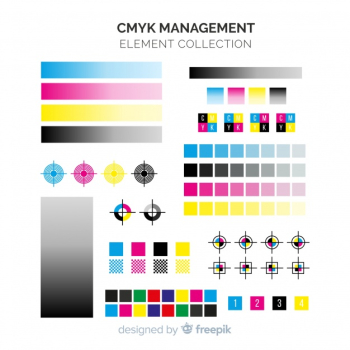 Cmyk calibration element collection Cmyk calibration element collection