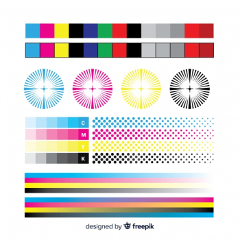 Cmyk calibration element collection Cmyk calibration element collection