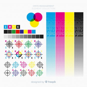 Cmyk calibration element collection Cmyk calibration element collection