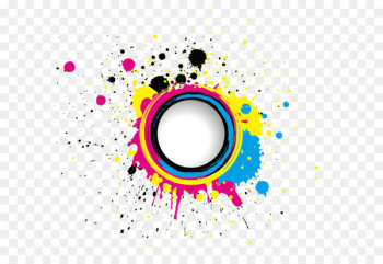 CMYK color model Euclidean vector Stock photography Splash - Colorful ink element 