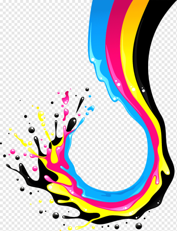 CMYK color model graphy Illustration, Paint splash, paint splat, watercolor Painting, ink, color Splash png