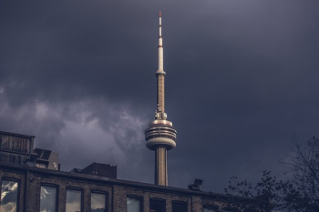CN Tower In Storm