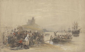 Coastal Scene with Troops Embarking | Free Photo - rawpixel Coastal Scene with Troops Embarking | Free Photo - rawpixel
