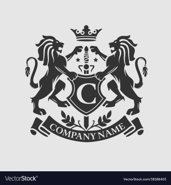 coat arms lion crest design