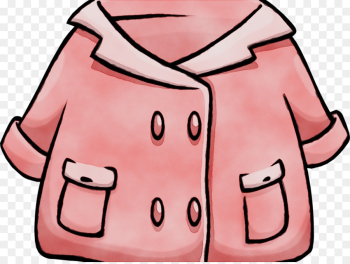 Coat, Jacket, Duffel Coat, Pink, Cartoon PNG