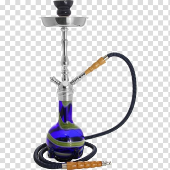 Cobalt blue Glass bottle, i love hookah transparent background PNG clipart