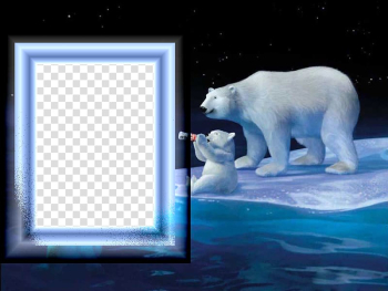 Coca-Cola Baby Polar Bear, Polar Bear Frame transparent background PNG clipart Coca-Cola Baby Polar Bear, Polar Bear Frame transparent background PNG clipart