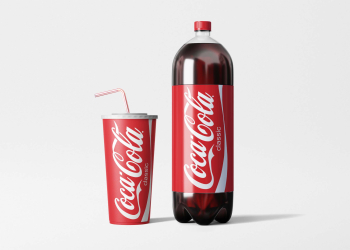 Cocacola Branding Mockup - Freebies Mockup