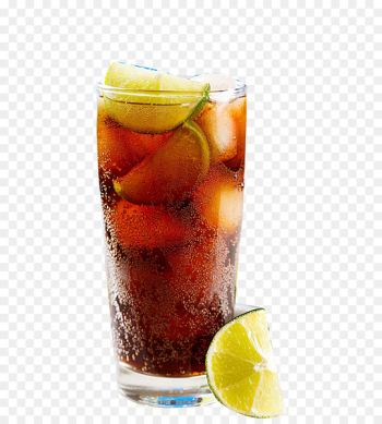 Cocktail Juice Coca-Cola Drink - Cocktail lemon ice cubes 