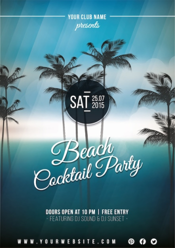 Cocktail party poster Cocktail party poster