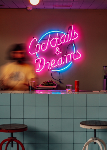 Cocktails & Dreams Neon Sign Cocktails & Dreams Neon Sign