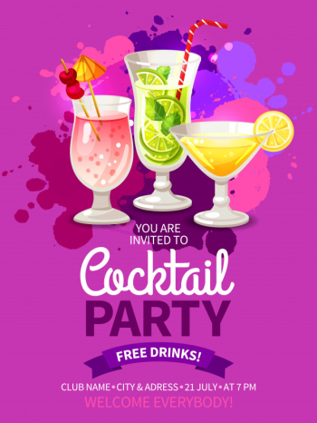 Cocktails party flyers Cocktails party flyers
