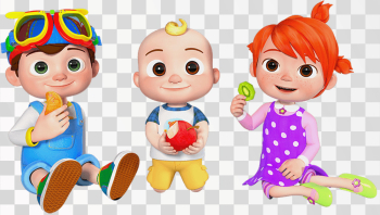 Cocomelon Characters PNG transparent