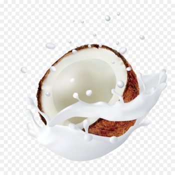 Coconut milk Coconut water - Hand-painted splash of coconut milk png 