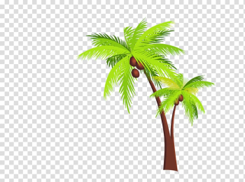Coconut tree digital , Kerala Arecaceae Coconut Travel Icon, coconut tree transparent background PNG clipart