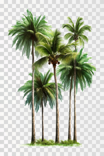 coconut trees - png transparent background